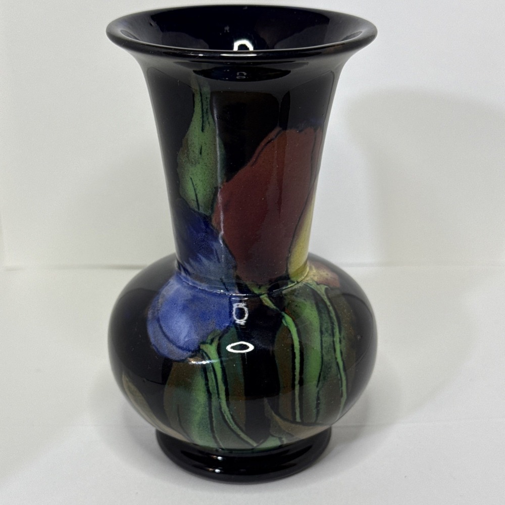 Royal Stanley Ware Jacobean Vase England Hand Painted Tulips 5"  #1611 - Picture 7 of 11